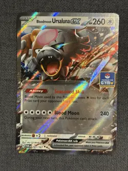 Pokemon Asia Exclusive Bloodmoon Ursaluna ex Gym Promo Stamped 141/167 - Image 1