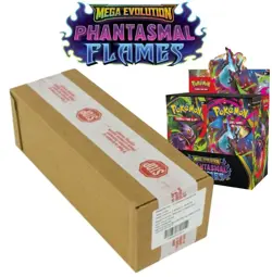 Pokemon Phantasmal Flames (ME02) Booster Case 6 Boxes Factory Sealed IN HAND! - Image 1