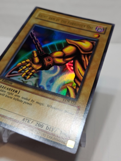 Right Arm of the Forbidden One LOB-122 Ultra Rare 1st Ed Asian English AE 7068 - Image 2