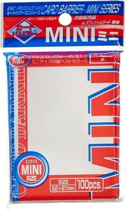 KMC Mini Size Sleeves 100 Count Yugioh Vanguard 62x87mm OLD Package - Image 1