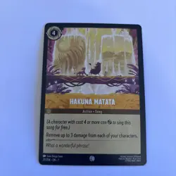 Hakuna Matata 27/204 Disney Lorcana Card - Image 1