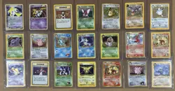 63 Ungraded ENG & JPN Vintage Holographic Pokemon TCG Card Lot 1997 to 2011 - Image 3