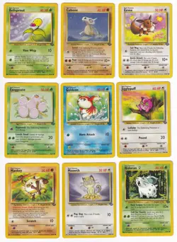 Pokemon Jungle COMPLETE SET Common Vintage WOTC 16 Card Lot MP-NM - Image 2