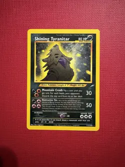 Pokemon Neo Destiny Shining Tyranitar Holo Card 113/105 Rare - Image 1