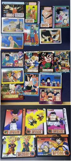 Lot of 22 Dragon Ball Z PP Cards Amada Vintage Gohan Trunks Goku Vegeta - Image 1