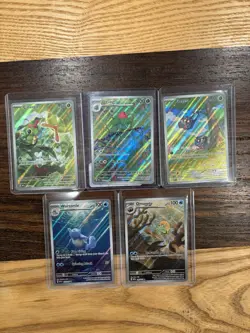 Lot Of 5 Cards - Ivysaur 167 Tangela 178 Wartortle 171 Omanyte 180 Caterpie 172 - Image 1