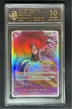 2023 ONE PIECE cards JAP Eustass Kid OP05-074 SR RPA 10（SAME AS PSA 10) - Image 1