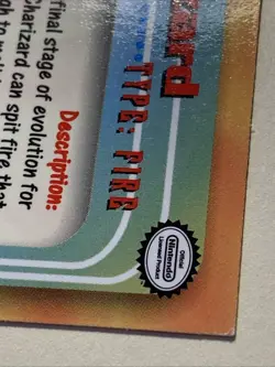 CHARIZARD Pokemon Card TCG Topps Tv Animation Edition #6 1999 - Image 3