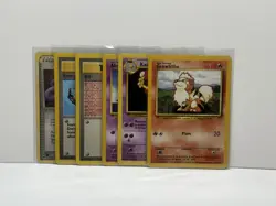 Pokemon TCG WOTC Vintage 6 Card Lot - Varied Condition - See Pictures - Image 1
