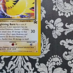 Zapdos 23/53 Wotc Promo Regular Vintage Pokemon Card - Image 5