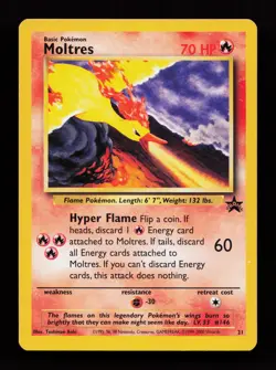 Moltres 21/53 Promo WoTC Promo Pokemon Card - Image 1