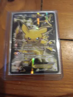 Pokemon TCG Pikachu EX Hyper Rare Card XY124 Black Star Promo Near Mint - Image 1