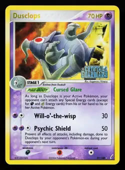 Dusclops 17/100 Reverse Holo Rare EX Crystal Guardians Pokemon Card - Image 1