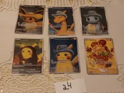 6 Starry Night Pokemon x Van Gogh Promo Card - Please Read description - Image 1