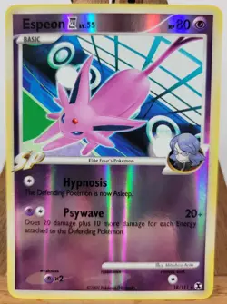 Espeon 18/111 Rising Rivals Reverse Holo Rare Pokemon Card VLP - Image 1