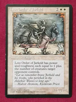 Magic The Gathering ICE AGE LOST ORDER OF JARKELD white card MTG - Image 1
