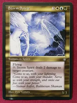 Magic The Gathering ICE AGE STORM SPIRIT blue/green/white card MTG - Image 1