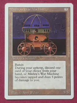 Magic The Gathering REVISED EDITION MISHRA'S WAR MACHINE artifact card MTG - Image 1