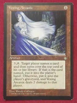 Magic The Gathering ICE AGE VEXING ARCANIX artifact card MTG - Image 1