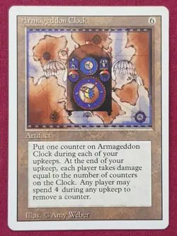 Magic The Gathering REVISED EDITION ARMAGEDDON CLOCK artifact card MTG - Image 1