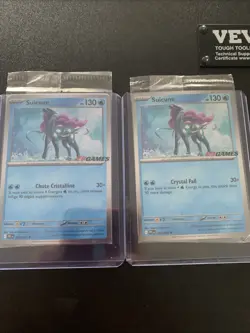 Suicune SEALED EN&FR Pokemon Phantasmal Holo Promo Card EBGames Stamp - Image 1