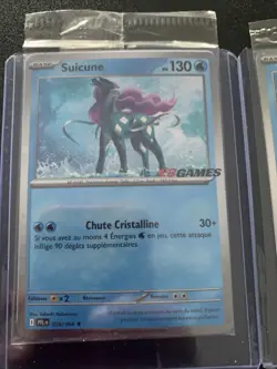 Suicune SEALED EN&FR Pokemon Phantasmal Holo Promo Card EBGames Stamp - Image 2