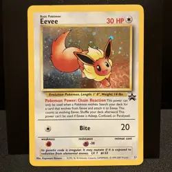Pokemon Card - Eevee Promo WoTC Black Star Promo 11 MP - Image 1
