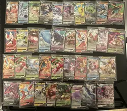 Pokemon TCG Mixed V Lot Lot 37 Total Cards NM Condition - Image 1