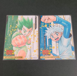 PREORDER Set of 2 Hunter x Hunter Weekly Shonen Jump 55th Anniversary Cards - Image 1