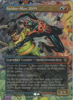 MTG (FOIL) Spider-Man 2099 (0205) (Borderless) R Marvel's Spider-Man 205 NM - Image 1