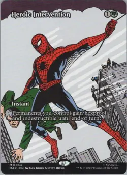 Heroic Intervention (Borderless) M Marvel Universe Eternal-Legal 34 NM - Image 1