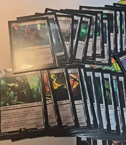 MTG Warhammer 40k Necron Dynasties Commander Deck. Deck Box Sleeved W. Tokens - Image 2