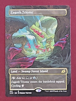 Zagoth Triome (Showcase) - Ikoria: Lair of Behemoths MTG - #313 NM Non-Foil - Image 1