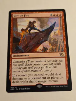 City On Fire X1 MOM MTG March of The Machine - Image 1