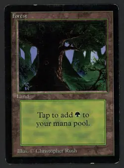 ***Beta Forest Eyes (Light Indent)*** MTG Beta Magic Kid Icarus - Image 1