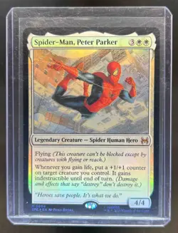 2025 Magic MTG Marvel's Spider-Man Peter Parker Spider Man Eternal Foil #0004 - Image 1