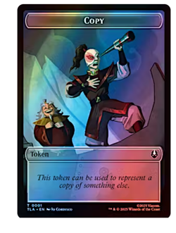 Copy Token (0001) // Spirit Token (0003) Foil Avatar MTG - Image 1