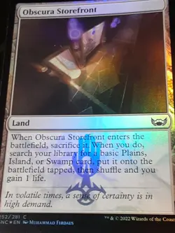 Obscura Storefront FOIL , Streets New Capenna , NM ,MTG,FREE SHIPPING - Image 2