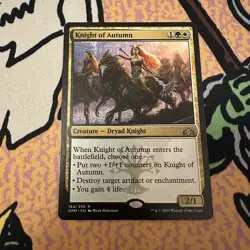 KNIGHT OF AUTUMN - MtG Guilds of Ravnica - Rare - MINT - Image 1