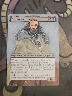 MTG Hand Painted Alter - The Hound Syr Konrad, The Grim - Blossom Alters - Image 1