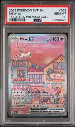 Pokemon Mew ex 53 PSA 10 Gem Mint Scarlet & Violet 151 UPC Promo Ultra Premium - Image 1