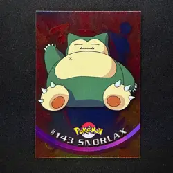 topps Pokemon TV Animation Edition Series 3 Holo Foil #143 Snorlax - Image 1