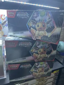 Pokemon TCG Scarlet and Violet Prismatic Evolutions Surprise Box Factory Sealed - Image 1