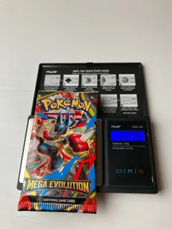 22.76g HEAVY Mega Evolution Pokemon Sealed Booster Pack New - Image 1