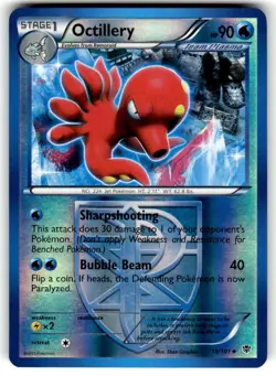 Octillery 19/101 - B&W Plasma Blast - Reverse Holo Uncommon 2013 Pokemon - NM - Image 1