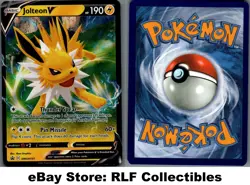 2021 Pokemon, Sword & Shield Promos, #SWSH151 Jolteon V, Black Star Promo - Image 1