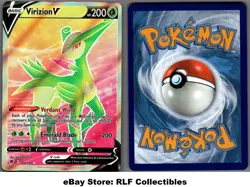 2022 Pokemon, Astral Radiance, #164/189 Virizion V, Full Art Ultra Rare - Image 1