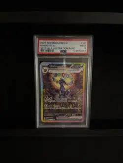 2025 POKEMON PRISMATIC EVOLUTIONS 161 UMBREON EX SPECIAL ILLUSTRATION RARE PSA 9 - Image 1