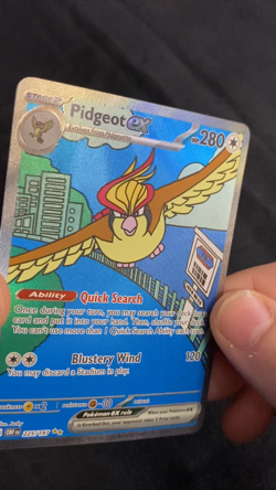 Pokemon - Pidgeot ex - 225/197 - SV03: Obsidian Flames (OBF) - Image 2