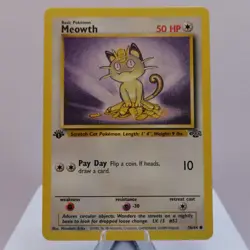 Pokemon TCG - Meowth 56/64 Jungle Common 1st Edition WOTC 1999 - EXC/NM - Image 2